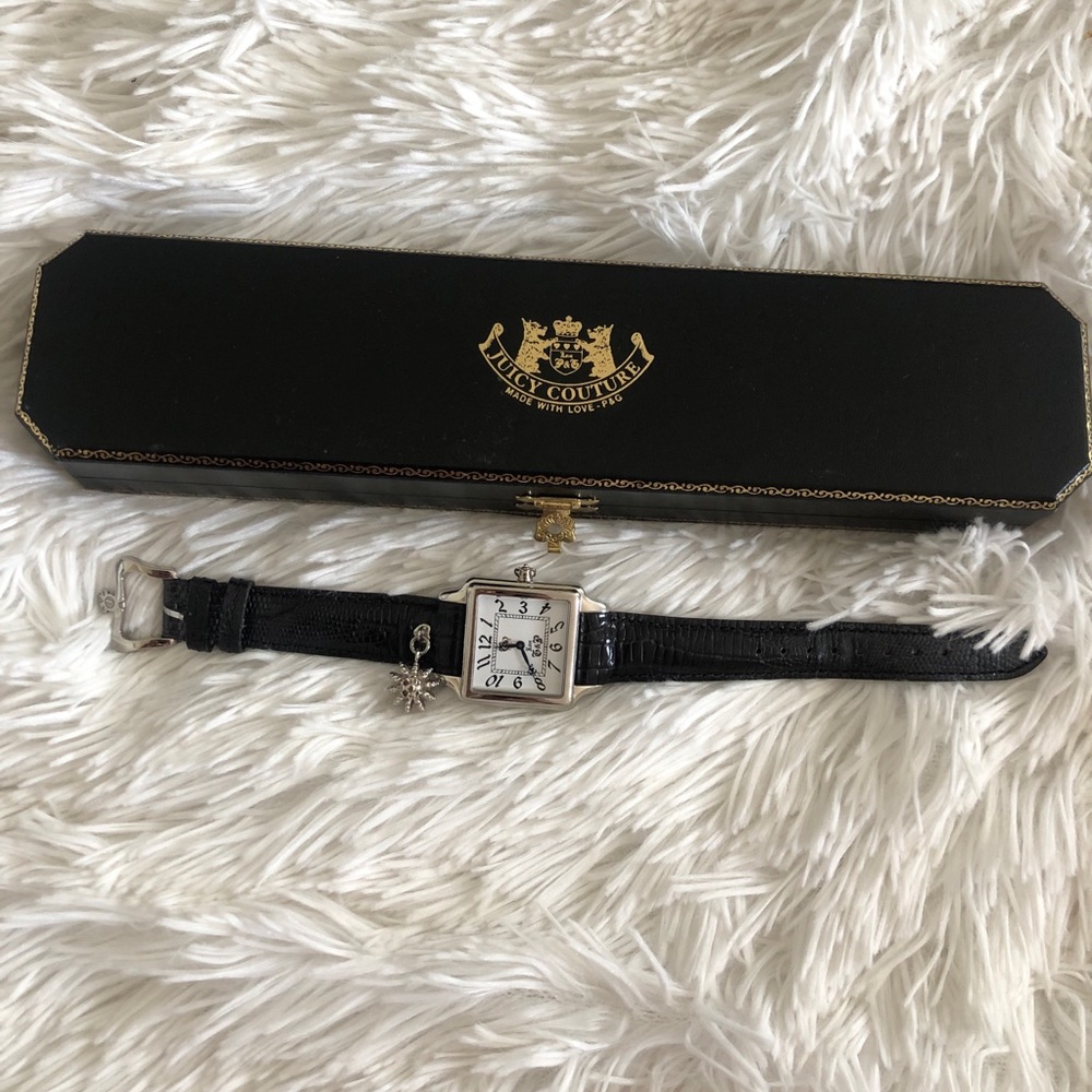 Juicy Couture Black and Silver Watch